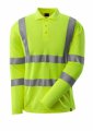 Mascot Poloshirt lange mouw Premium hi-vis geel